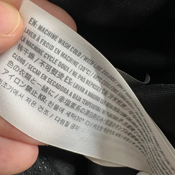 Abercrombie Fitch Black Faux Leather Sherpa Lined Hooded Coat‎ Women's Size M - Picture 4 of 15